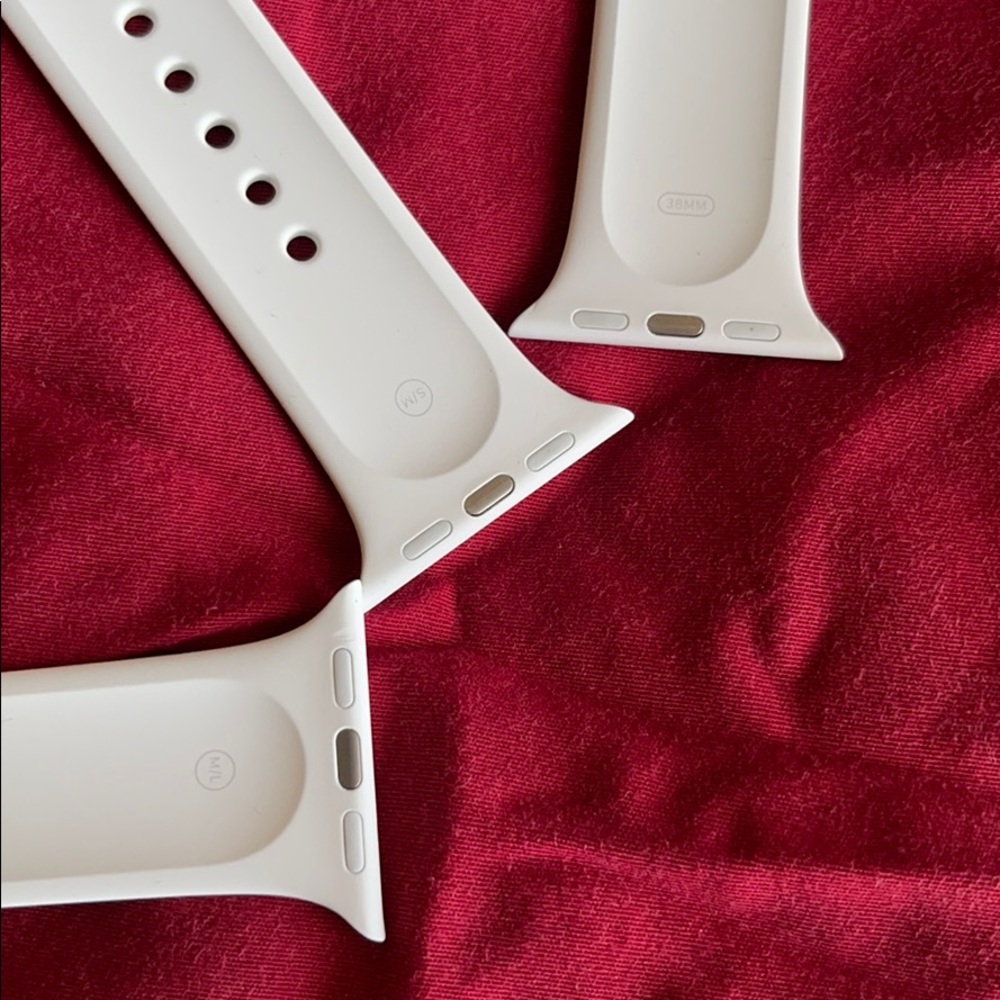 Apple Watch Sport Band 38mm White EUC